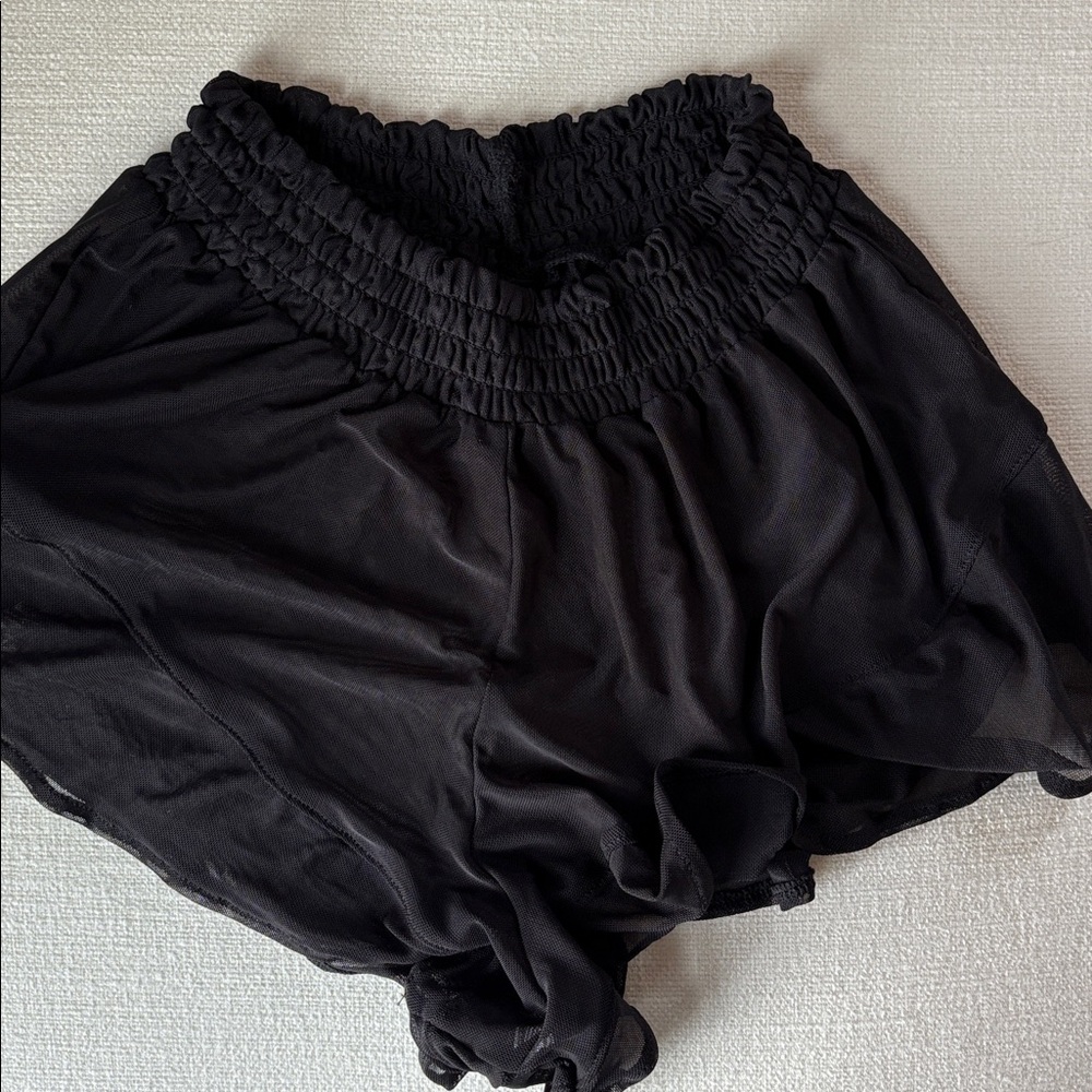 Danz N Motion Flutter Ruffle ladies dance shorts-small